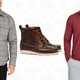 The Shirt Jacket, $140 | Eastland Sherman 1955, $159 | The M-Flex Flatiron Half-Zip, $69 |